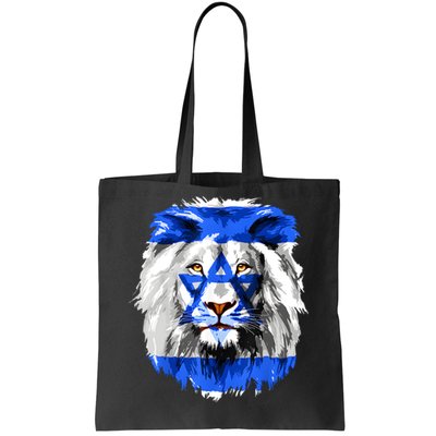 Flag Of Israel Lion Jewish Israel Flag Tote Bag