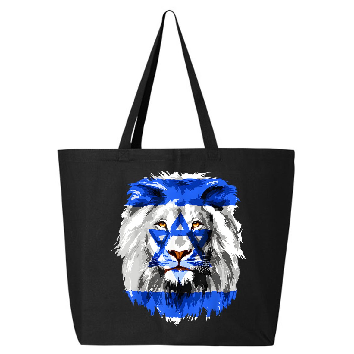 Flag Of Israel Lion Jewish Israel Flag 25L Jumbo Tote