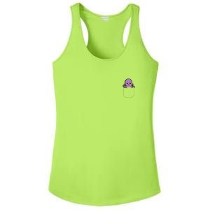 Funny Octopus In The Pocket Gift Kraken Pocket Ladies PosiCharge Competitor Racerback Tank