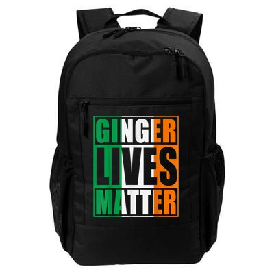 Flag Of Ireland Ginger Lives Matter St Patricks Day Gift Backpack