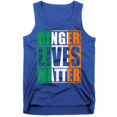Flag Of Ireland Ginger Lives Matter St Patricks Day Gift Tank Top