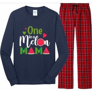 Family One In A Melon Mama Birthday Party Matching Family Long Sleeve Pajama Set