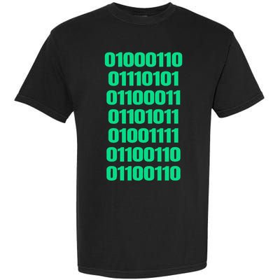 Fuck Off In Binary Code  Garment-Dyed Heavyweight T-Shirt
