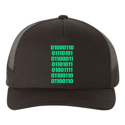 Fuck Off In Binary Code  Yupoong Adult 5-Panel Trucker Hat