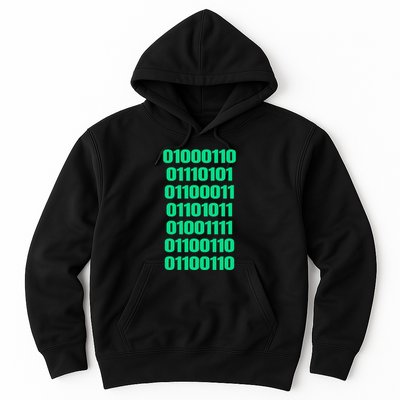 Fuck Off In Binary Code  Hoodie
