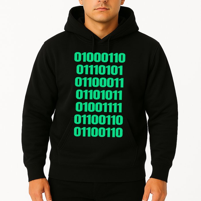 Fuck Off In Binary Code  Hoodie