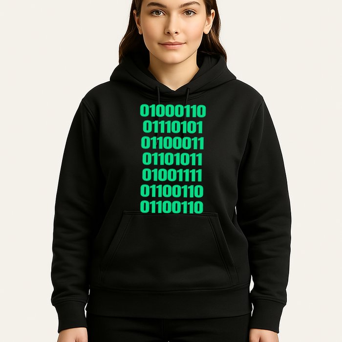 Fuck Off In Binary Code  Hoodie