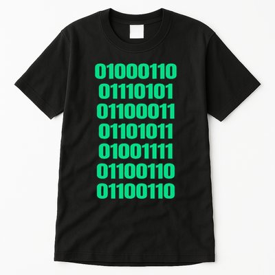 Fuck Off In Binary Code  Tall T-Shirt