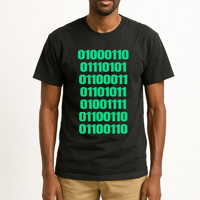 Fuck Off In Binary Code  Tall T-Shirt