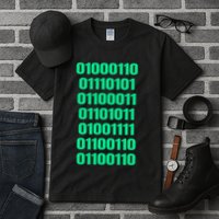 Fuck Off In Binary Code  Tall T-Shirt