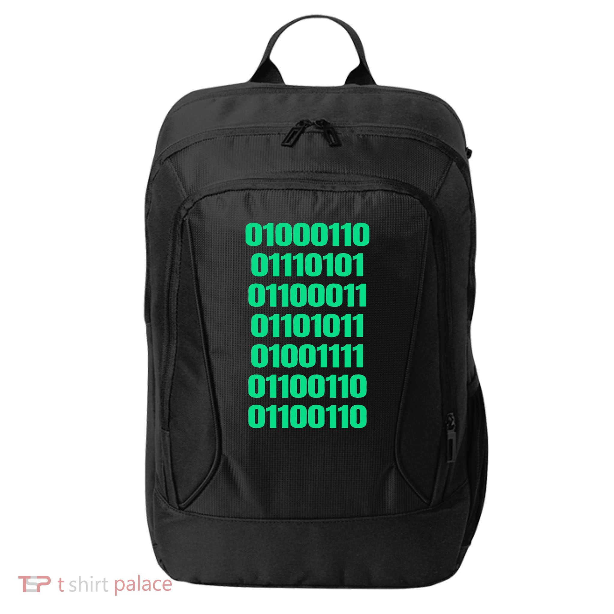 Fuck Off In Binary Code  City Backpack