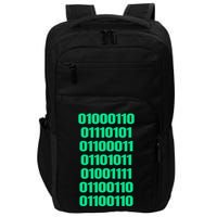 Fuck Off In Binary Code  Impact Tech Backpack