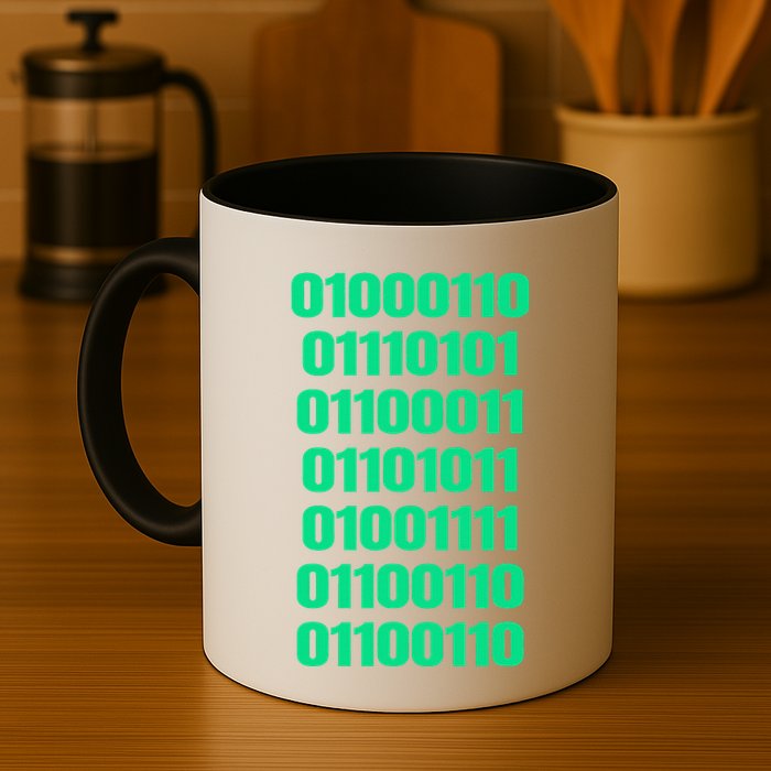 Fuck Off In Binary Code  Mug