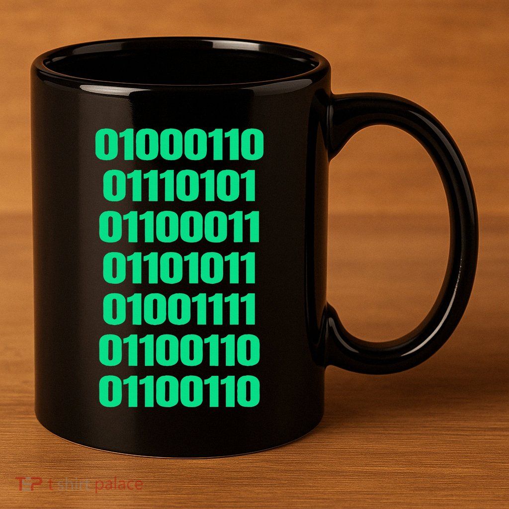 Fuck Off In Binary Code  11oz C Handle Ceramic Mug