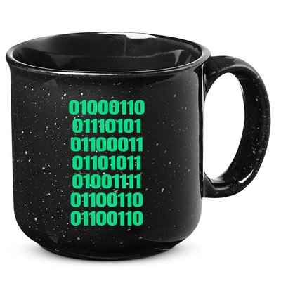Fuck Off In Binary Code  15oz Campfire Ceramic Mug