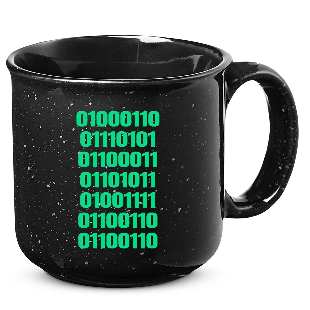 Fuck Off In Binary Code  15oz Campfire Ceramic Mug