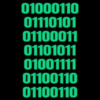 Fuck Off In Binary Code  Drawstring Bag