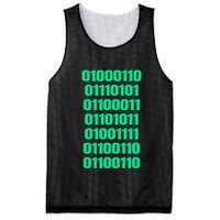 Fuck Off In Binary Code  Mesh Reversible Basketball Jersey Tank
