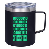 Fuck Off In Binary Code  12oz Stainless Steel Coffee Mug