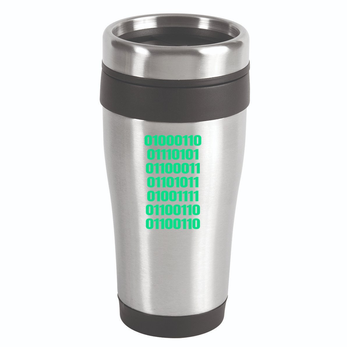 Fuck Off In Binary Code  16oz Travel Tumbler