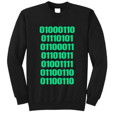 Fuck Off In Binary Code  Tall Sweatshirt