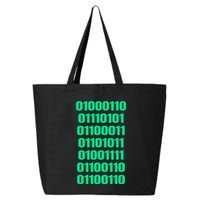 Fuck Off In Binary Code  25L Jumbo Tote