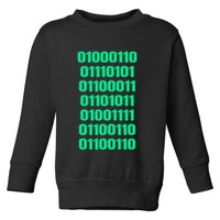 Fuck Off In Binary Code  Toddler Sweatshirt