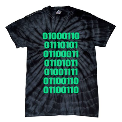 Fuck Off In Binary Code  Tie-Dye T-Shirt