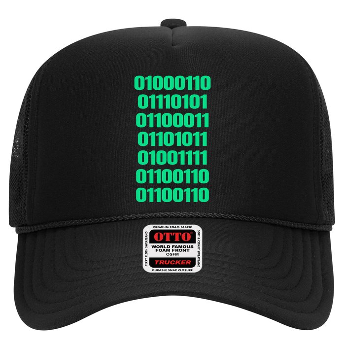 Fuck Off In Binary Code  Trucker Hat