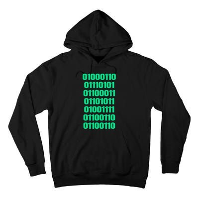 Fuck Off In Binary Code  Tall Hoodie