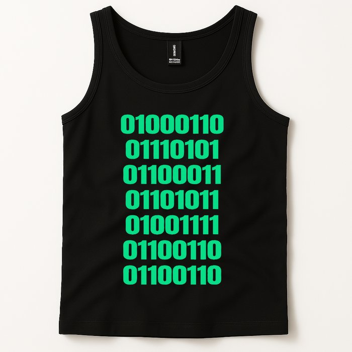 Fuck Off In Binary Code  Tank Top