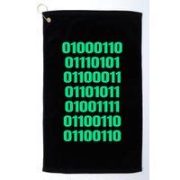 Fuck Off In Binary Code  Golf Towel