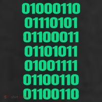 Fuck Off In Binary Code  Golf Towel