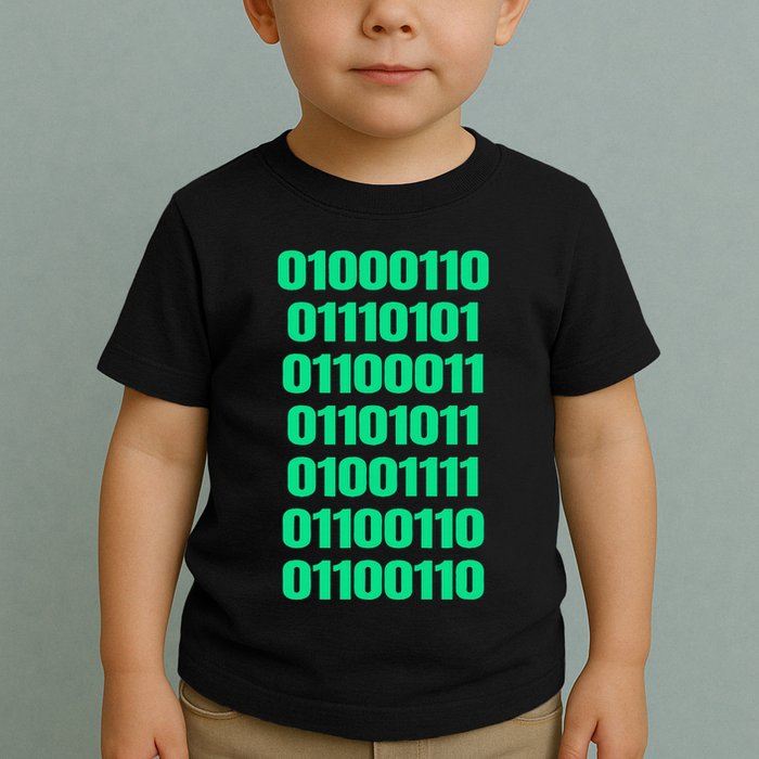 Fuck Off In Binary Code  Toddler T-Shirt