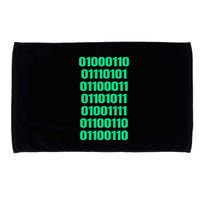 Fuck Off In Binary Code  Microfiber Hand Towel