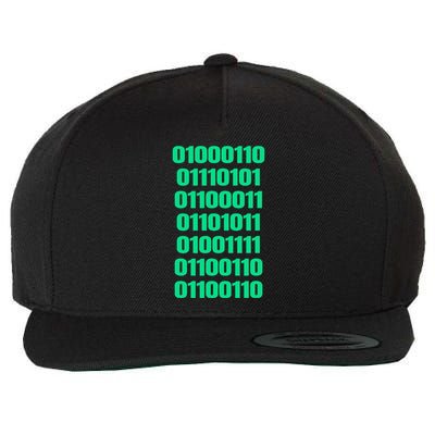 Fuck Off In Binary Code  Wool Snapback Cap