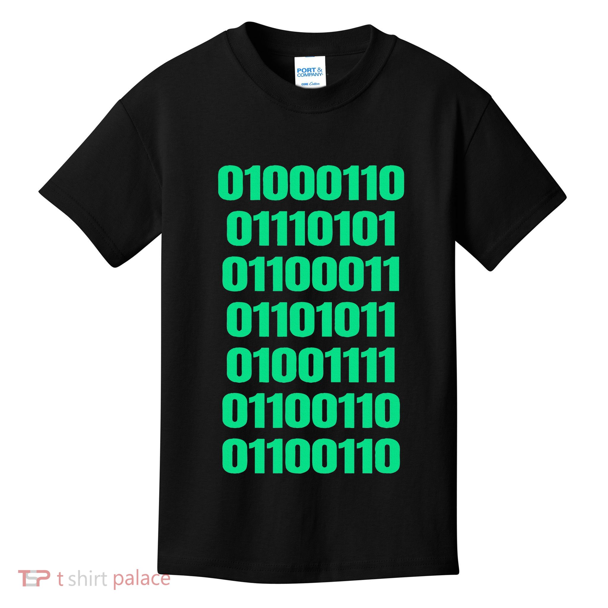 Fuck Off In Binary Code  Kids T-Shirt