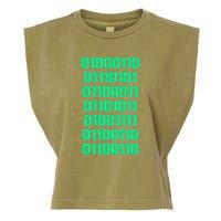 Fuck Off In Binary Code  Garment-Dyed Women's Muscle Tee