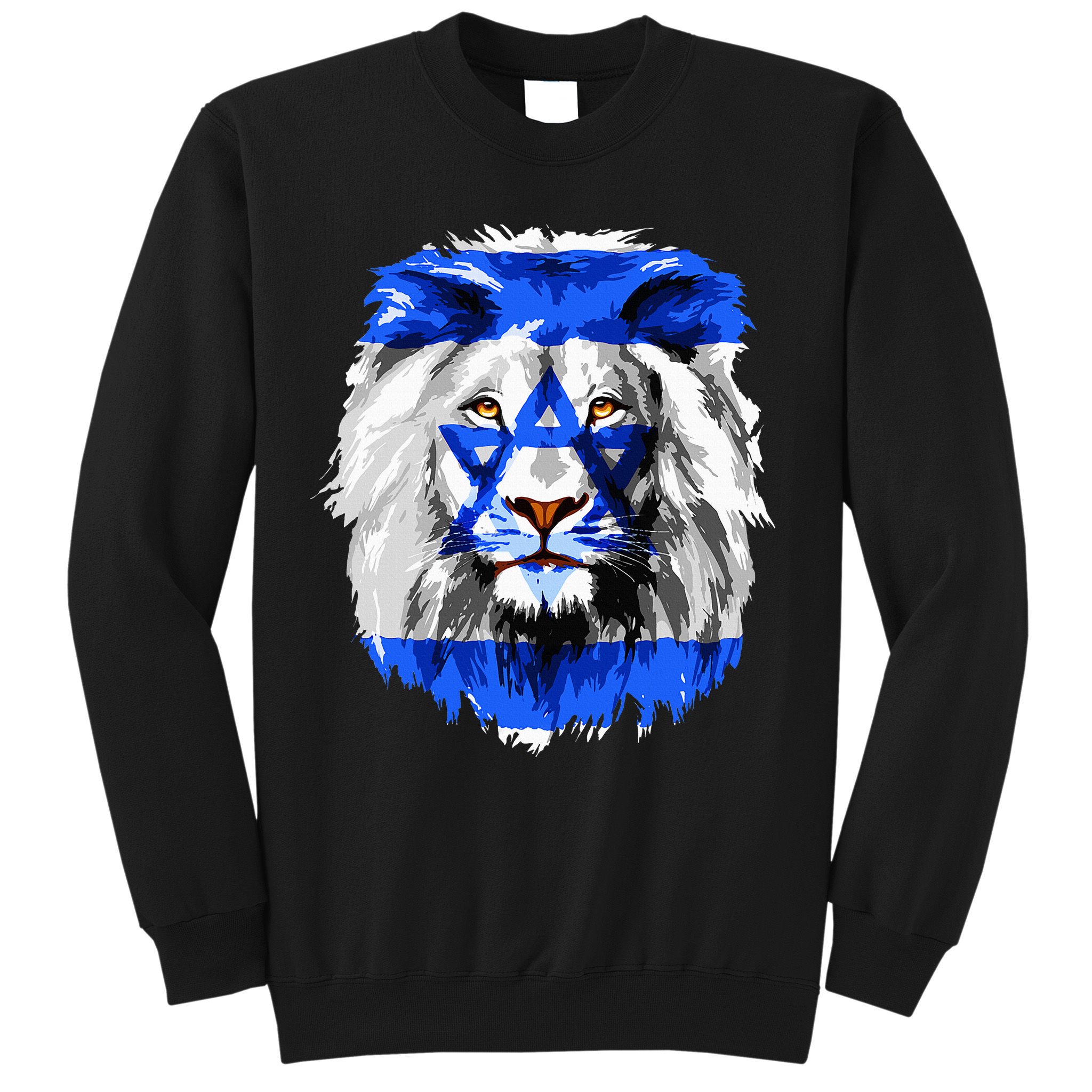 Flag of Israel lion Jewish Israel Flag Sweatshirt
