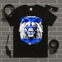 Flag of Israel lion Jewish Israel Flag T-Shirt