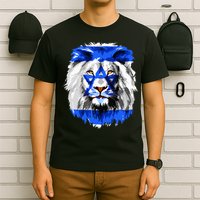 Flag of Israel lion Jewish Israel Flag T-Shirt