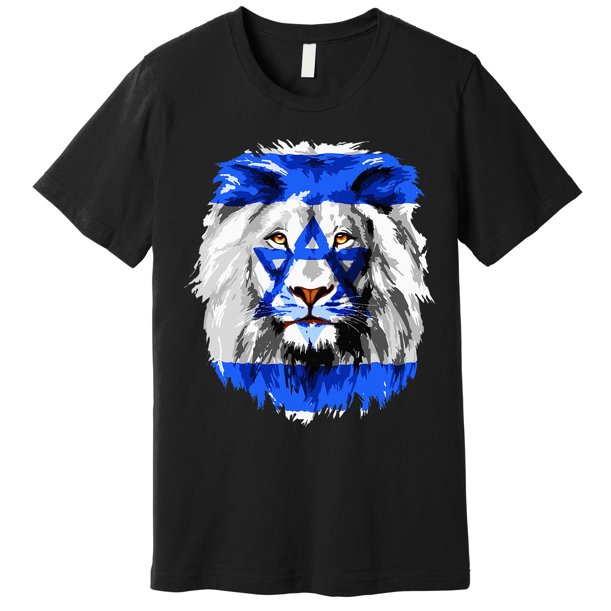 Flag of Israel lion Jewish Israel Flag Premium T-Shirt