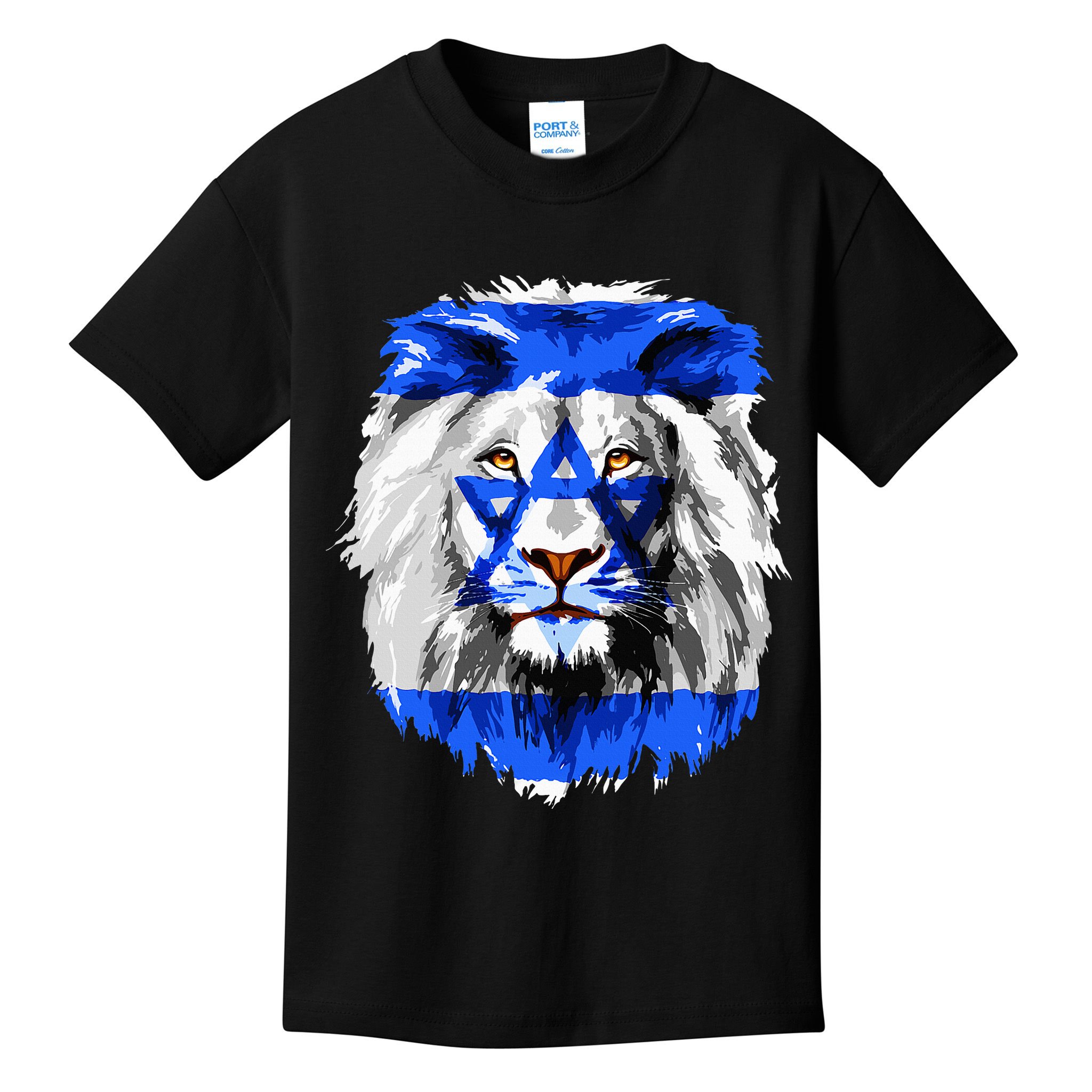 Flag of Israel lion Jewish Israel Flag Kids T-Shirt
