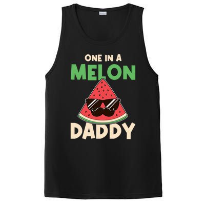 Fun One In A Melon Daddy Fathers Birthday Party Day Matching Gift PosiCharge Competitor Tank