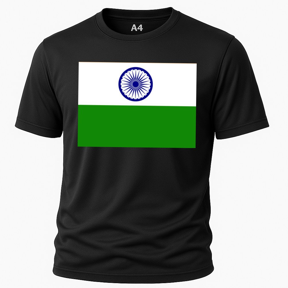 Flag of India Cooling Performance Crew T-Shirt