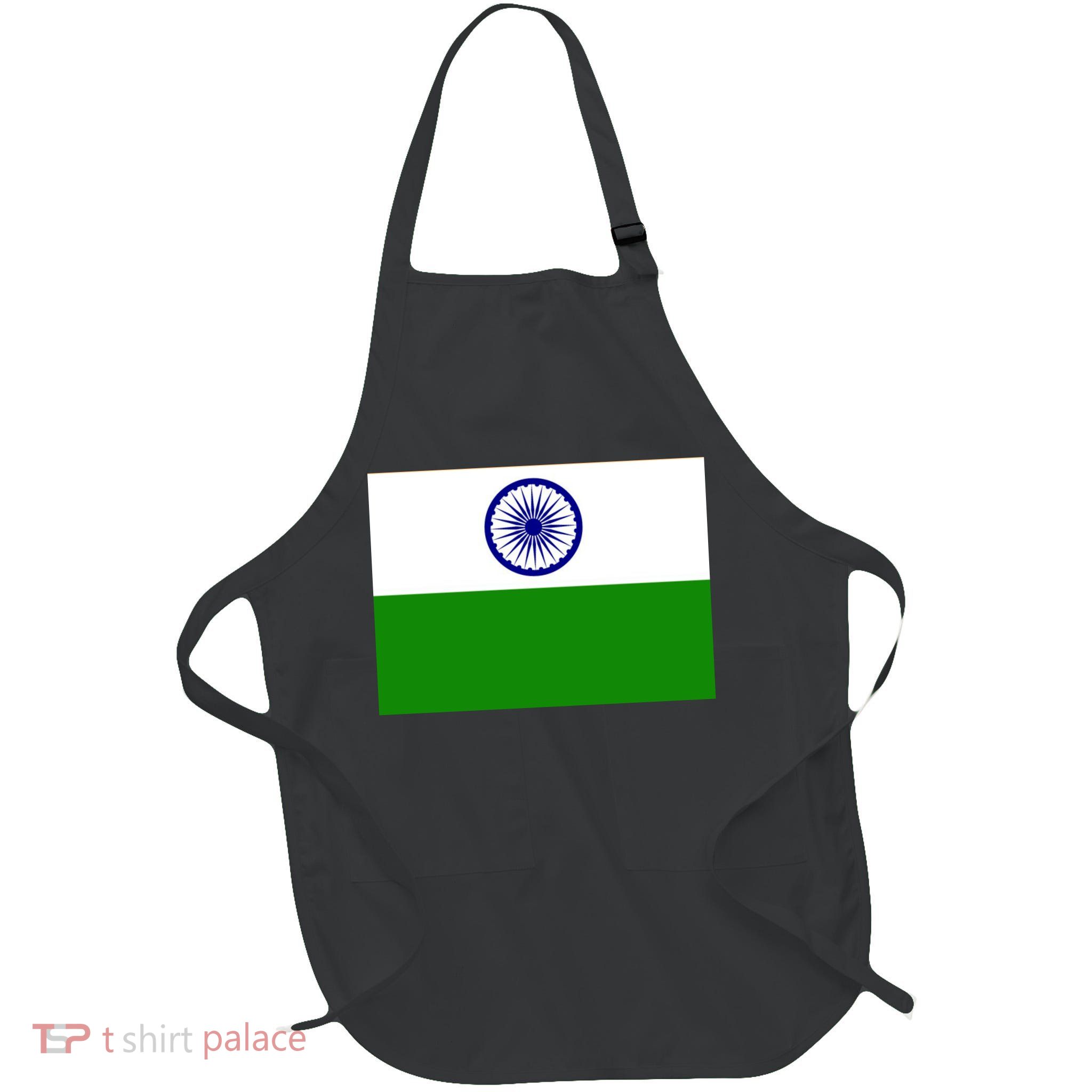 Flag of India Full-Length Apron With Pockets