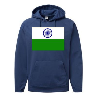 Flag of India Performance Fleece Hoodie