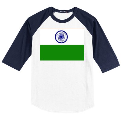 Flag of India Baseball Sleeve Shirt