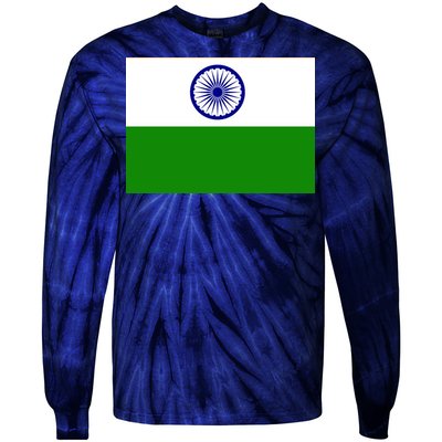 Flag of India Tie-Dye Long Sleeve Shirt