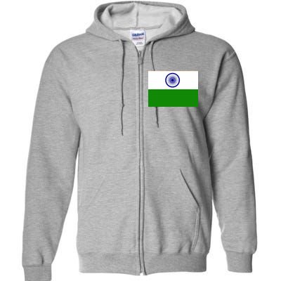 Flag of India Full Zip Hoodie